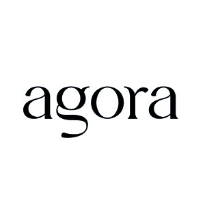 logo de la marque agora en typographie élégante et moderne